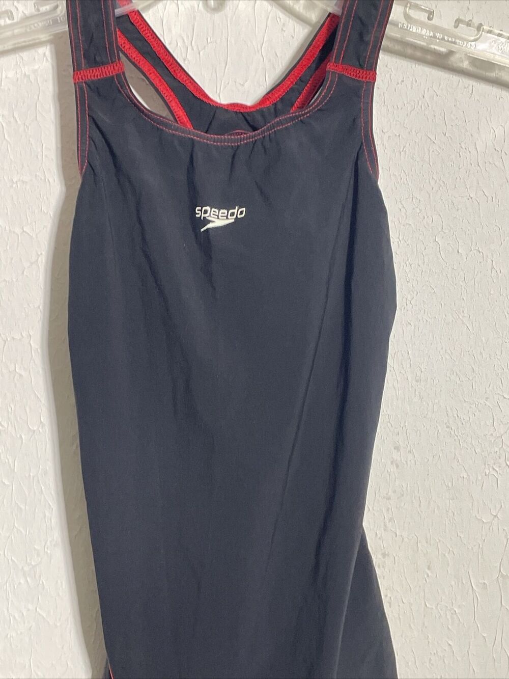 SPEEDO Fast Skin FS-Pro Size 25 Open Back Red/Black Knee Length NWT - Picture 2 of 5